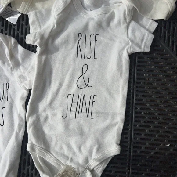 NEW RAE DUNN BABY BY MAGENTA 6-9 MOS 13pc OUTFIT I WOKE UP LIKE THIS